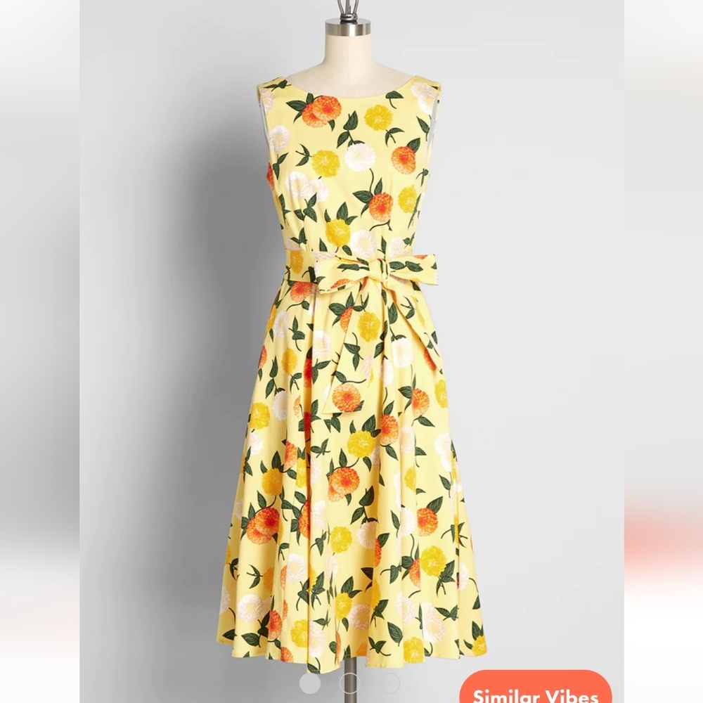 Modcloth Marigold Medley Swing Dress